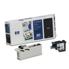 HP C4820A (80) Siyah Kafa Kartuşu + Temizleyici - DesignJet 1050C