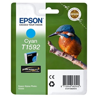 Epson C13T15924010 (T1592) Mavi Orjinal Kartuş - Stylus Photo R2000 (T1442) hemen satın al!
