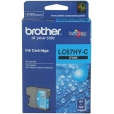 Brother LC67HY-C Yüksek Kapasite Mavi Orjinal Kartuş - DCP585 / DCP6690CW