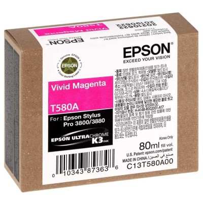 Epson C13T580A00 (T580A) Kırmızı (Vivid Magenta) Orjinal Kartuş - Stylus Pro 3800 (T14928) hemen satın al!