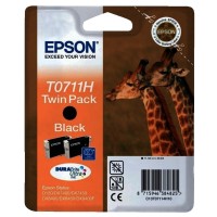 Epson C13T07114H Siyah Orjinal Kartuş İkili Paket - Stylus SX215