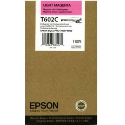 Epson C13T602C00 (T602C) Açık Kırmızı Orjinal Kartuş - Stylus Pro 7800 (T1590) hemen satın al!
