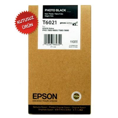 Epson C13T602100 (T6021) Foto Siyah Orjinal Kartuş - Stylus Pro 7800 (T1639) hemen satın al!