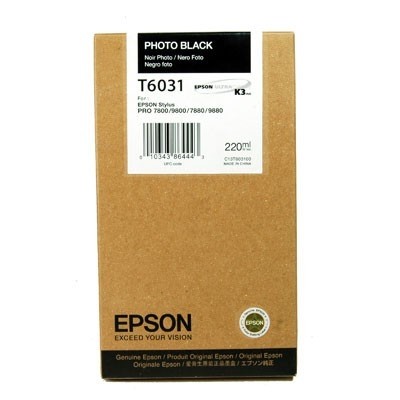 Epson C13T603100 (T6031) Foto Siyah Orjinal Kartuş - Stylus Pro 7800 (T1646) hemen satın al!