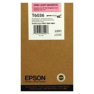 Epson C13T603600 (T6036) Açık Kırmızı Orjinal Kartuş - Stylus Pro 7800 (T1650) hemen satın al!