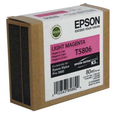Epson C13T580600 (T5806) Açık Kırmızı Orjinal Kartuş - Stylus Pro 3800 (T1696) hemen satın al!