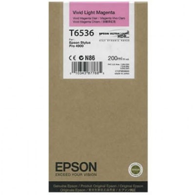 Epson C13T653600 (T6536) Açık Kırmızı Orjinal Kartuş - Stylus Pro 4900 (T1809) hemen satın al!