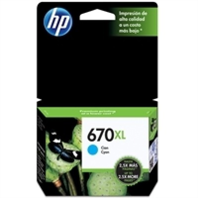 HP CZ118AB (670XL) Mavi Orjinal Kartuş Yüksek Kapasite - DeskJet 3525 (T1834) hemen satın al!