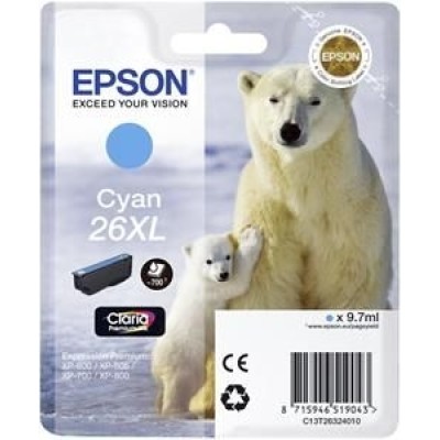 Epson C13T263240 (26XL) Mavi Orjinal Kartuş - XP-600 (T1885) hemen satın al!