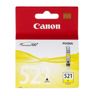Canon CLI-521Y (2936B004AA) Sarı Orjinal Kartuş - MP540 / MP620 (T1926) hemen satın al!