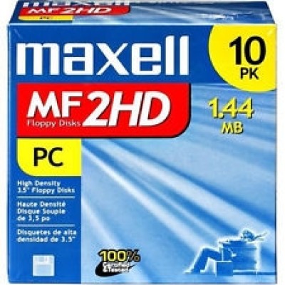 Maxell MF2HD 3.5 HD 1,44 MB Floppy Disk - Biçimlendirilmiş Disket 10LU Paket (T1929) hemen satın al!
