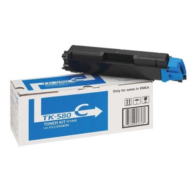 Kyocera TK-580C (1T02KTCNL0) Mavi Orjinal Toner - FS-C5150dn / P6021Cdn (T14703) hemen satın al!