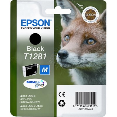 Epson C13T12814021 (T1281) Siyah Orjinal Kartuş - Stylus SX125 (T2061) hemen satın al!