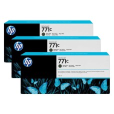 HP B6Y31A (771C) Mat Siyah 3lü Plotter Kartuşu - DesignJet Z6200
