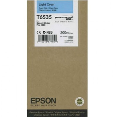 Epson C13T653500 (T6535) Açık Mavi Orjinal Kartuş - Stylus Pro 4900 (T2372) hemen satın al!