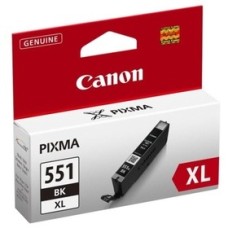 Canon CLI-551XL BK (6443B001AA) Yüksek Kapasite Siyah Orjinal Kartuş - MG5450 / MG6350