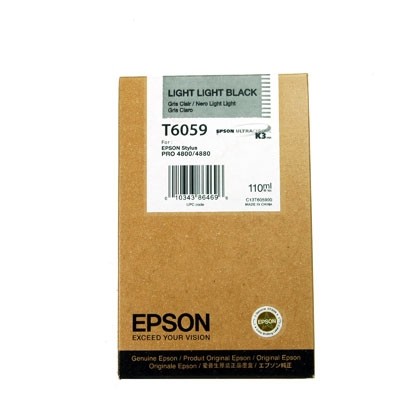 Epson C13T605900 (T6059) Duble Açık Siyah Orjinal Kartuş - Stylus Pro 4800 (T2417) hemen satın al!