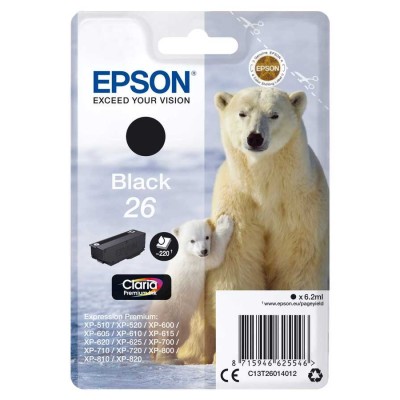 Epson C13T260140 (26) Siyah Orjinal Kartuş - XP-600 (T2468) hemen satın al!