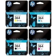 HP 364 4lü Set Orjinal Kartuş Siyah,Sarı,Mavi,Kırmızı