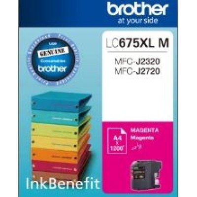 Brother LC675XLM Yüksek Kapasite Kırmızı Orjinal Kartuş - MFC-J2720 / MFC-J2320 (T2680) hemen satın al!