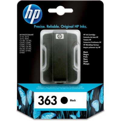 HP C8721EE (363) Siyah Orjinal Kartuş - Photosmart 3110 / C5180 (T2705) hemen satın al!