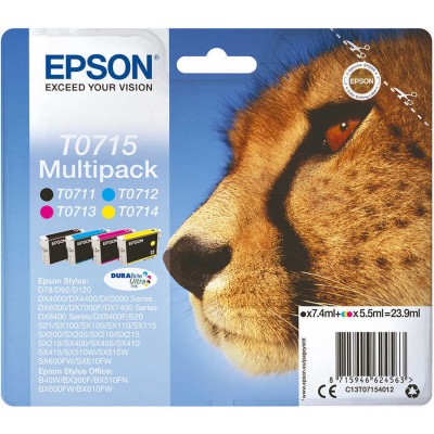 Epson C13T07154020 (T0715) Orjinal Multipack Kartuş - Stylus SX215 (T2732) hemen satın al!