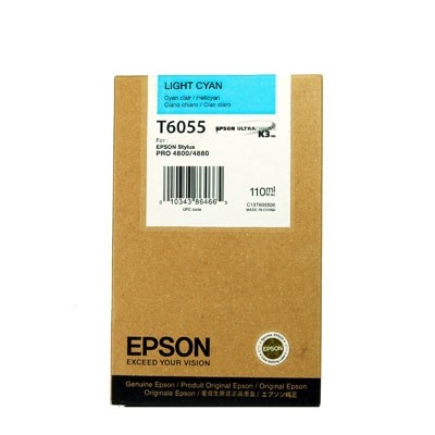Epson C13T605500 (T6055) Açık Mavi Orjinal Kartuş - Stylus Pro 4800 (T2899) hemen satın al!
