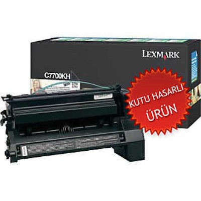 Lexmark C7700KH Siyah Orjinal Toner Yüksek Kapasite - C770 / C772 (T3645) hemen satın al!