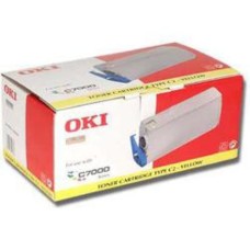 OKI 41304209 Type C2 Sarı Orjinal Toner - C7000 / C7200 / C7400