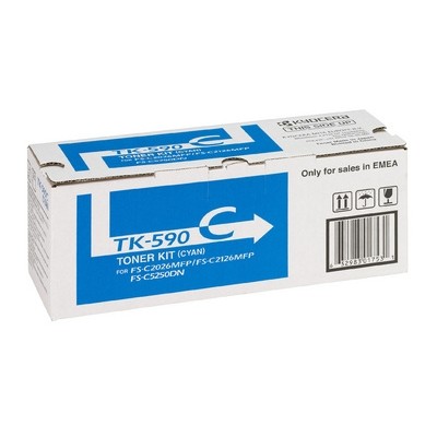 Kyocera TK-590C (1T02KVCNL0) Mavi Orjinal Toner - FS-C2026 / C2126 (T4231) hemen satın al!