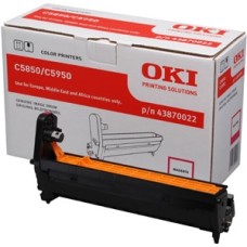 OKI 43870022 Kırmızı Orjinal Drum Ünitesi - C5850 / C5950