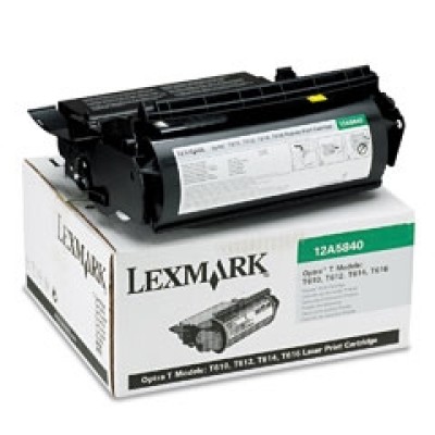 Lexmark 12A5840 Orjinal Siyah Toner -  T610 / T612  (T4496) hemen satın al!