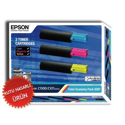 Epson C13S050287 3 Renk Ekonomik Orjinal Toner - C1100 / CX11 (T4806) hemen satın al!