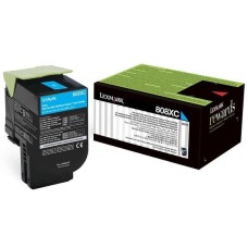 Lexmark 80C8XC0 Mavi Orjinal Toner - CX510