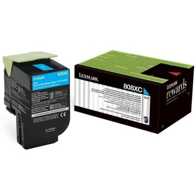 Lexmark 80C8XC0 (808XC) Mavi Orjinal Toner - CX510  (T4835) hemen satın al!