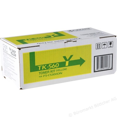Kyocera TK-560Y (1T02HNAEU0) Sarı Orjinal Toner - FS-C5300 / FS-C5350 (T5082) hemen satın al!