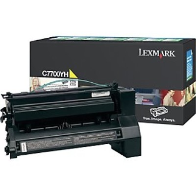 Lexmark C7700YH Sarı Orjinal Toner Yüksek Kapasite - C770 / C772  (T5664) hemen satın al!