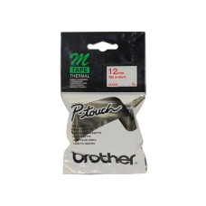 Brother M-K232 Beyaz Üzerine Kırmızı P-Touch Etiket 12mm - PT-55 / PT-60 / PT-80