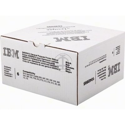 IBM - Lexmark 1040995 Siyah Orjinal Şerit 6lı Paket - 6400 / 6412  (T6269) hemen satın al!