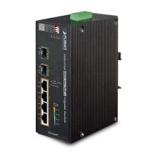 Planet PL-IGS-624HPT Endüstriyel Tip Yönetilemeyen PoE+ Switch