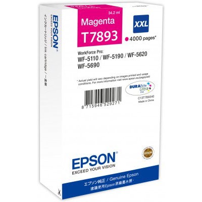 Epson C13T789340 (T7893) Kırmızı Orjinal Kartuş - WF-5110 / WF-5190 (T6752) hemen satın al!