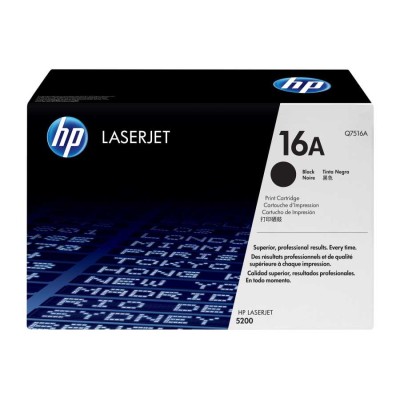 HP Q7516A (16A) Siyah Orjinal Toner - Laserjet 5200 (T8453) hemen satın al!