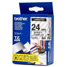 Brother TZ-151 Black on Clear Etiket Şeridi - PTD600
