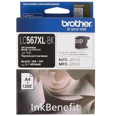 Brother LC567XL BK Siyah Orjinal Kartuş - MFC-J2310 / MFC-J2510 (T7346) hemen satın al!