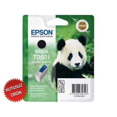 Epson C13S020093 (T0501) Siyah Orjinal Kartuş - Stylus 400 (T7762) hemen satın al!