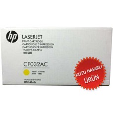 HP CF032AC Sarı Orjinal Toner - LaserJet CM4540