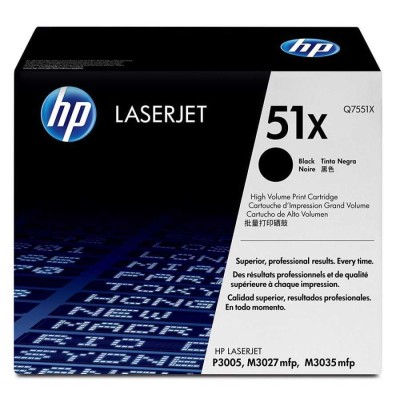 HP Q7551X (51X) Siyah Orjinal Toner - LaserJet 3005 (T7965) hemen satın al!