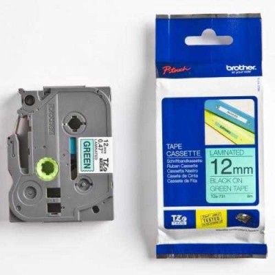 Brother TZE-731 (12MM) Siyah Orjinal Lamine Etiket (T7989) hemen satın al!