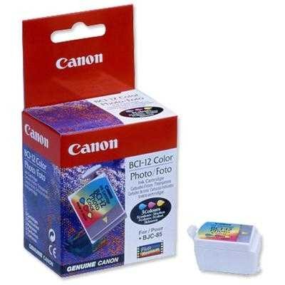 Canon BCI-12 (0960A003AA) Renkli Orjinal Kartuş - BJC-55 / BJC-85 (T8601) hemen satın al!