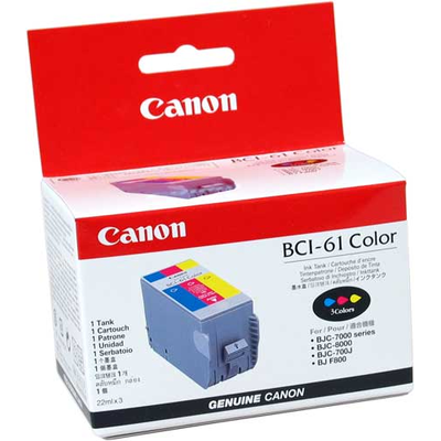 Canon BC-61 (0968A008) Renkli Orjinal Kartuş - BJC-7000 / BJC-8000 (T8606) hemen satın al!